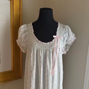 Vintage Miss Elaine Floral Long Nighgown